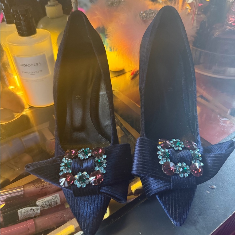Tipe Etacchi Navy Pumps